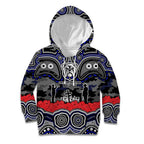 ANZAC Day Canterbury Bankstown Bulldogs Kid Hoodie Military Memorial Aboriginal Indigenous Art