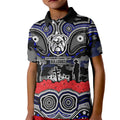 ANZAC Day Canterbury Bankstown Bulldogs Kid Polo Shirt Military Memorial Aboriginal Indigenous Art
