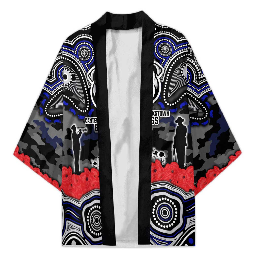 ANZAC Day Canterbury Bankstown Bulldogs Kimono Military Memorial Aboriginal Indigenous Art