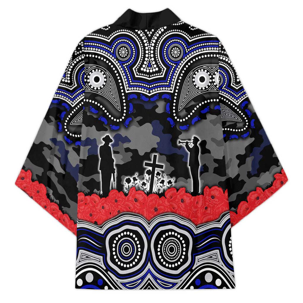 ANZAC Day Canterbury Bankstown Bulldogs Kimono Military Memorial Aboriginal Indigenous Art