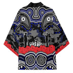 ANZAC Day Canterbury Bankstown Bulldogs Kimono Military Memorial Aboriginal Indigenous Art