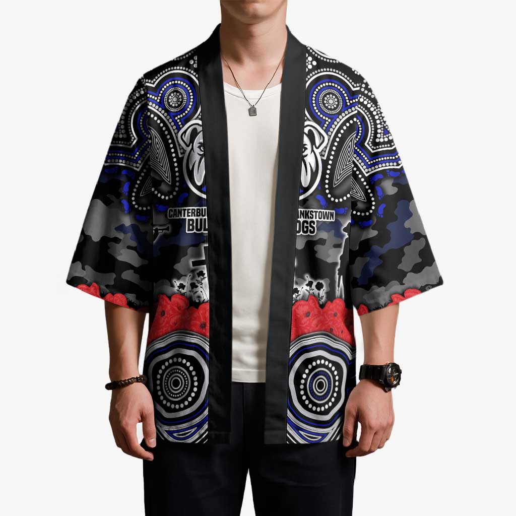 ANZAC Day Canterbury Bankstown Bulldogs Kimono Military Memorial Aboriginal Indigenous Art