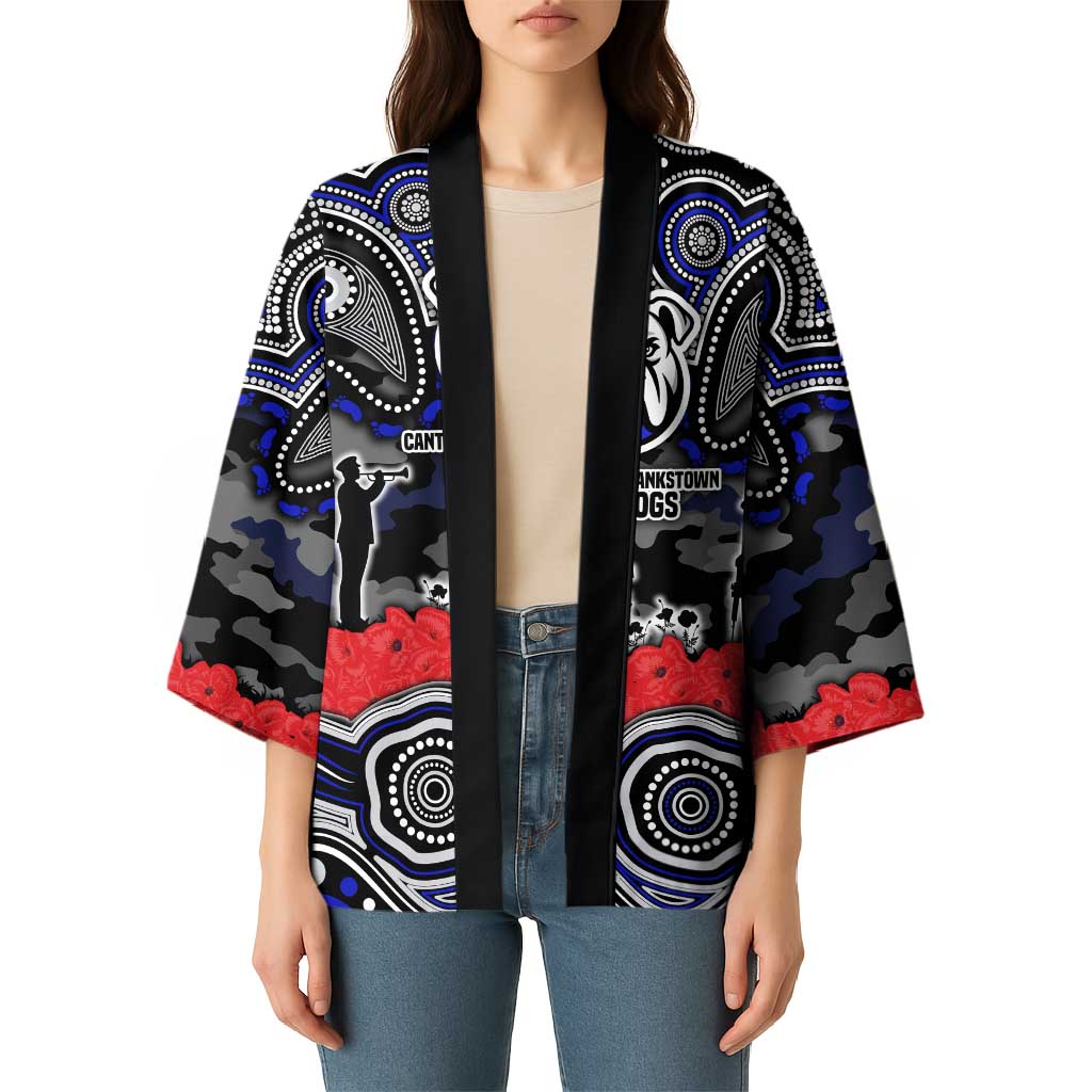 ANZAC Day Canterbury Bankstown Bulldogs Kimono Military Memorial Aboriginal Indigenous Art