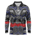 ANZAC Day Canterbury Bankstown Bulldogs Long Sleeve Polo Shirt Military Memorial Aboriginal Indigenous Art