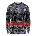 ANZAC Day Canterbury Bankstown Bulldogs Long Sleeve Shirt Military Memorial Aboriginal Indigenous Art