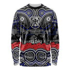 ANZAC Day Canterbury Bankstown Bulldogs Long Sleeve Shirt Military Memorial Aboriginal Indigenous Art