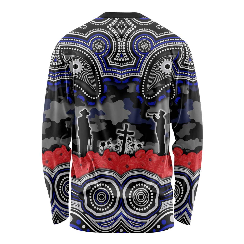 ANZAC Day Canterbury Bankstown Bulldogs Long Sleeve Shirt Military Memorial Aboriginal Indigenous Art