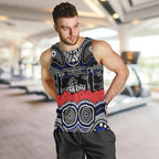 ANZAC Day Canterbury Bankstown Bulldogs Men Tank Top Military Memorial Aboriginal Indigenous Art