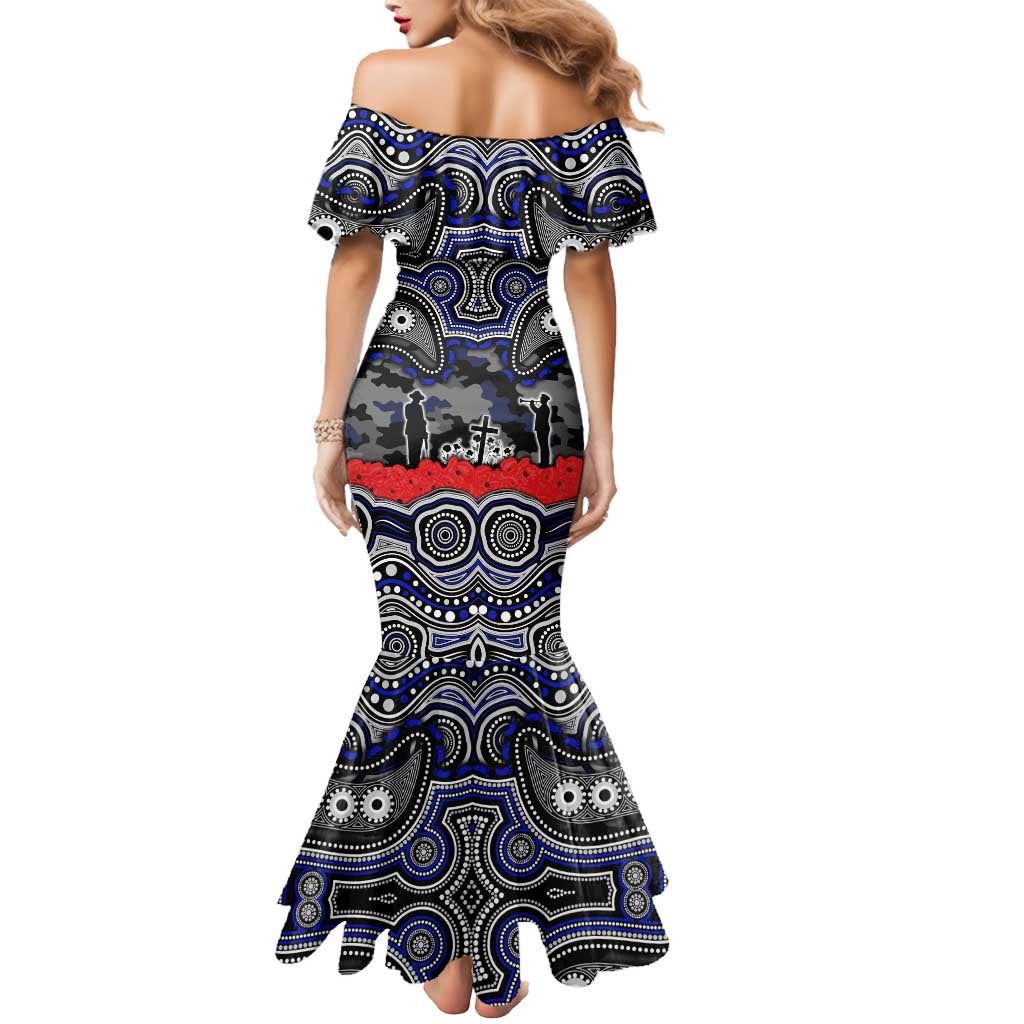 ANZAC Day Canterbury Bankstown Bulldogs Mermaid Dress Military Memorial Aboriginal Indigenous Art