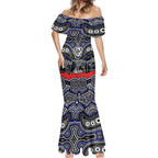 ANZAC Day Canterbury Bankstown Bulldogs Mermaid Dress Military Memorial Aboriginal Indigenous Art