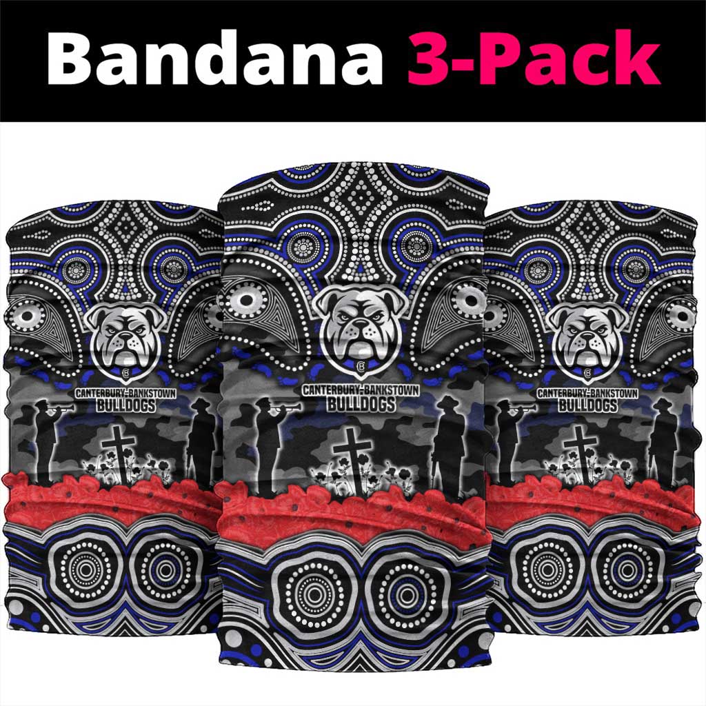 ANZAC Day Canterbury Bankstown Bulldogs Neck Gaiter Military Memorial Aboriginal Indigenous Art