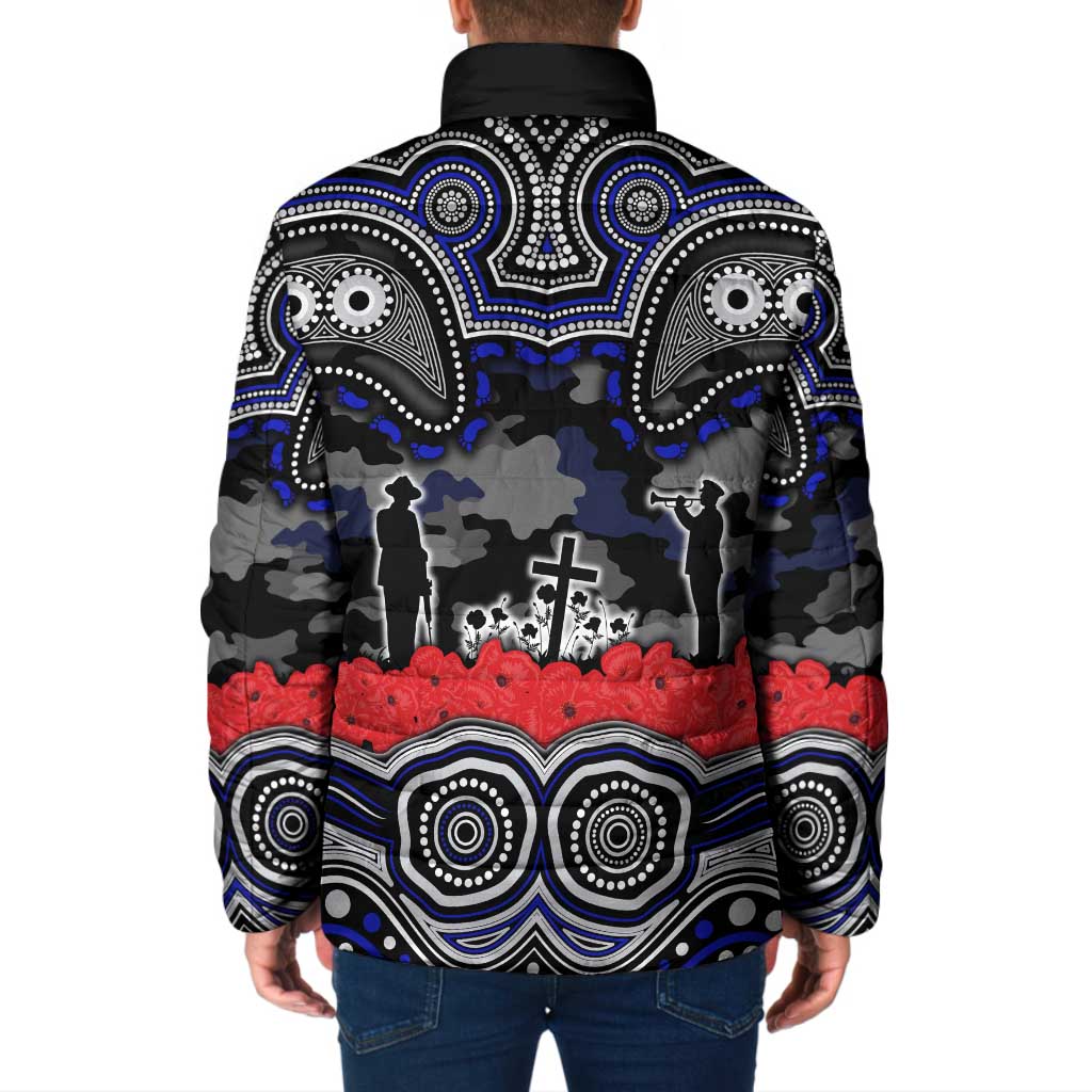 ANZAC Day Canterbury Bankstown Bulldogs Padded Jacket Military Memorial Aboriginal Indigenous Art