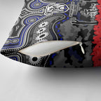 ANZAC Day Canterbury Bankstown Bulldogs Pillow Cover Military Memorial Aboriginal Indigenous Art