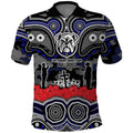 ANZAC Day Canterbury Bankstown Bulldogs Polo Shirt Military Memorial Aboriginal Indigenous Art