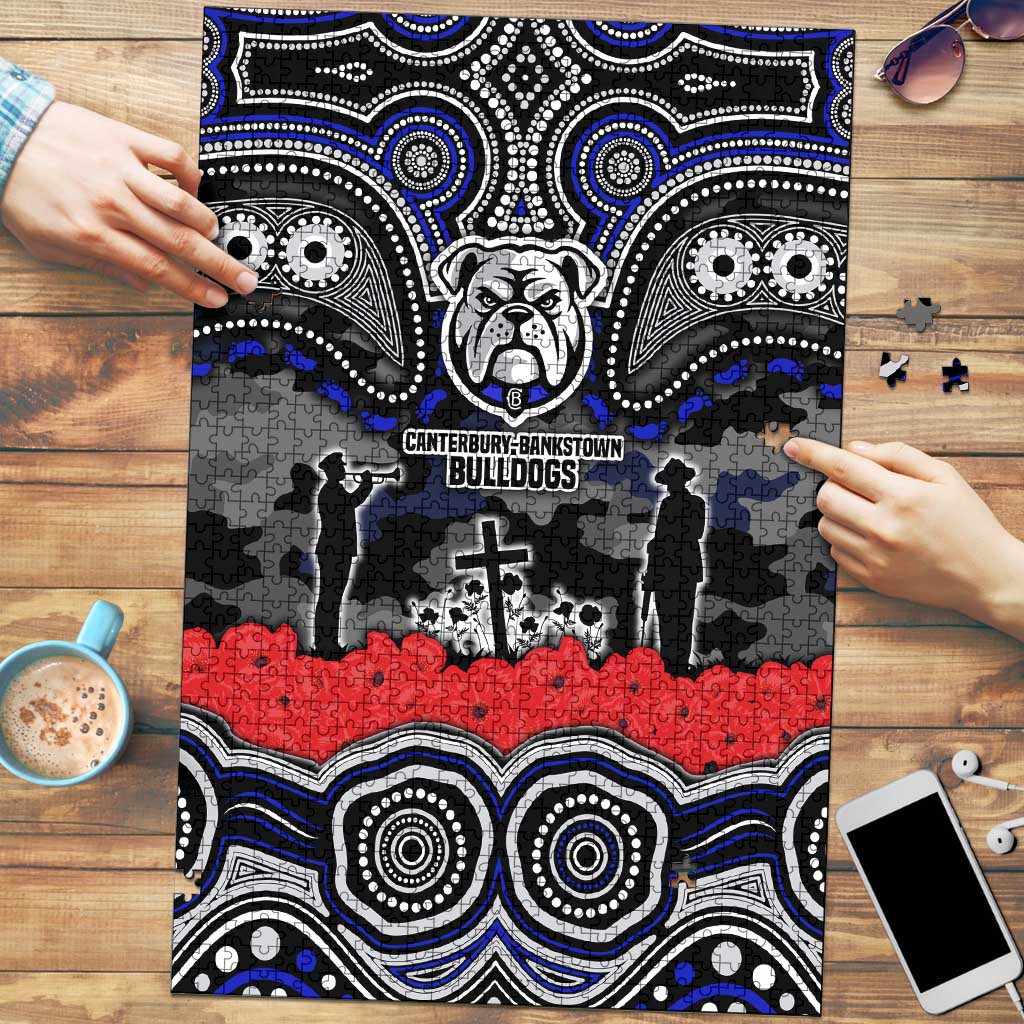 ANZAC Day Canterbury Bankstown Bulldogs Puzzle Military Memorial Aboriginal Indigenous Art