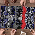 ANZAC Day Canterbury Bankstown Bulldogs Puzzle Military Memorial Aboriginal Indigenous Art