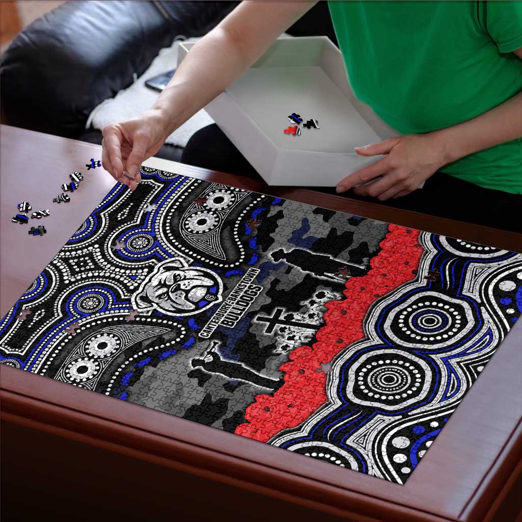 ANZAC Day Canterbury Bankstown Bulldogs Puzzle Military Memorial Aboriginal Indigenous Art