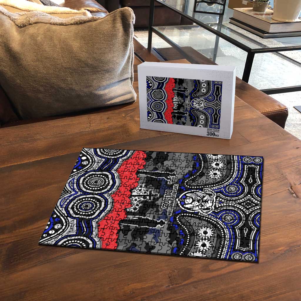 ANZAC Day Canterbury Bankstown Bulldogs Puzzle Military Memorial Aboriginal Indigenous Art