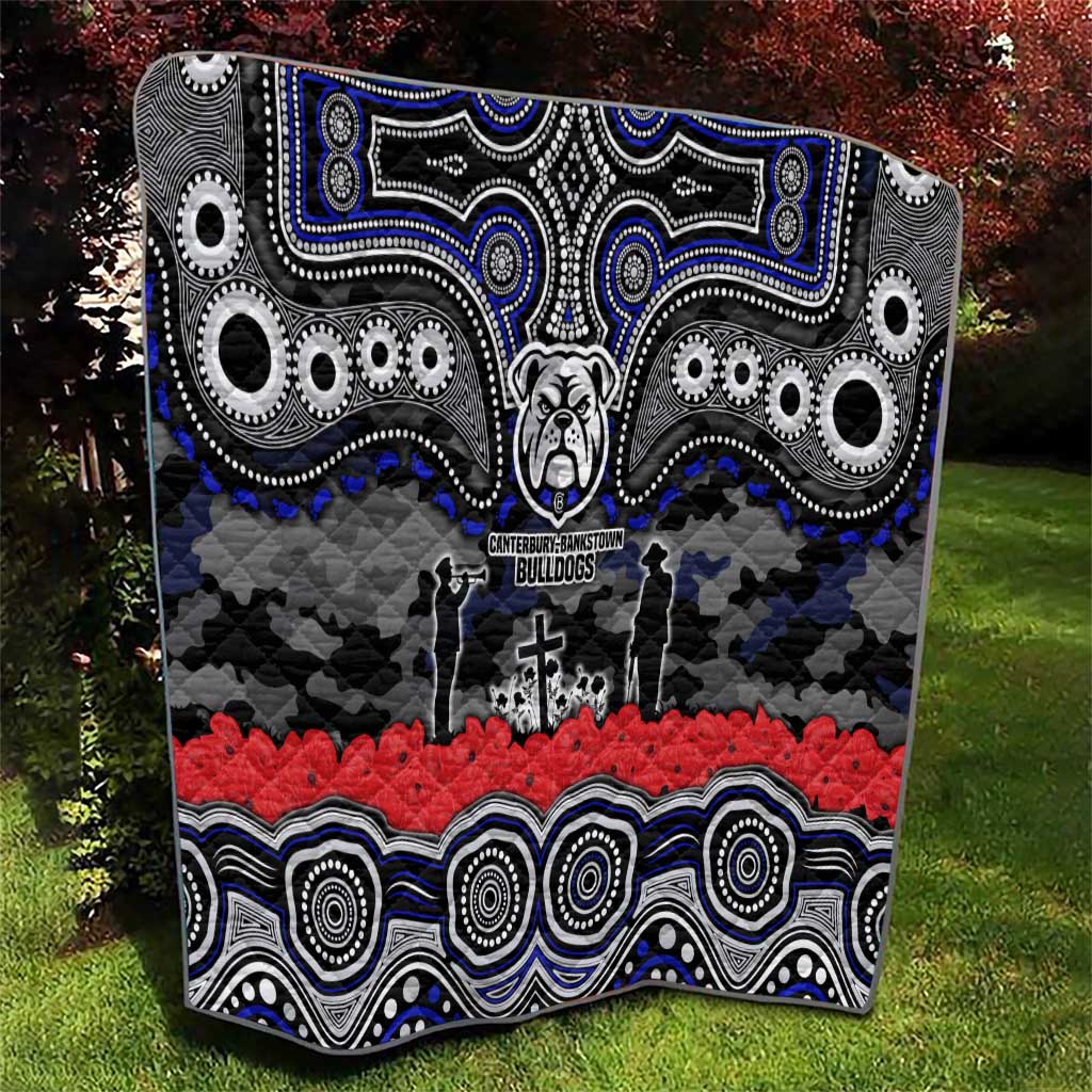 ANZAC Day Canterbury Bankstown Bulldogs Quilt Military Memorial Aboriginal Indigenous Art
