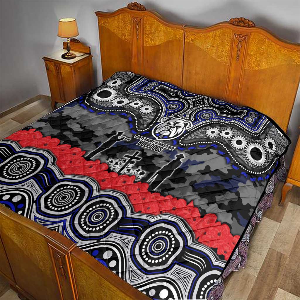 ANZAC Day Canterbury Bankstown Bulldogs Quilt Military Memorial Aboriginal Indigenous Art