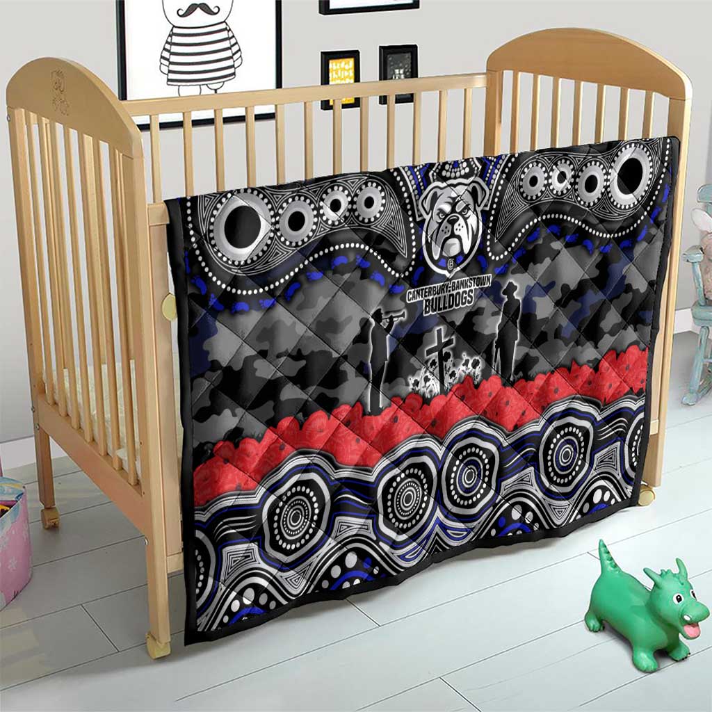 ANZAC Day Canterbury Bankstown Bulldogs Quilt Military Memorial Aboriginal Indigenous Art