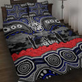 ANZAC Day Canterbury Bankstown Bulldogs Quilt Bed Set Military Memorial Aboriginal Indigenous Art