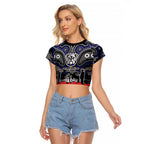 ANZAC Day Canterbury Bankstown Bulldogs Raglan Cropped T Shirt Military Memorial Aboriginal Indigenous Art
