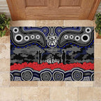 ANZAC Day Canterbury Bankstown Bulldogs Rubber Doormat Military Memorial Aboriginal Indigenous Art