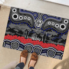 ANZAC Day Canterbury Bankstown Bulldogs Rubber Doormat Military Memorial Aboriginal Indigenous Art