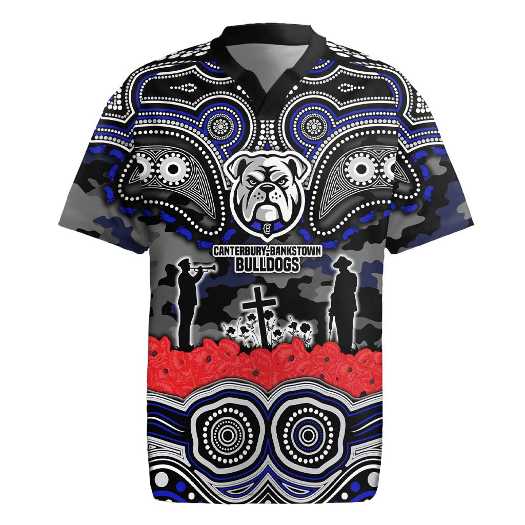 ANZAC Day Canterbury Bankstown Bulldogs Rugby Jersey Military Memorial Aboriginal Indigenous Art