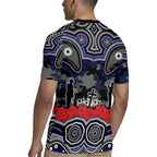 ANZAC Day Canterbury Bankstown Bulldogs Rugby Jersey Military Memorial Aboriginal Indigenous Art