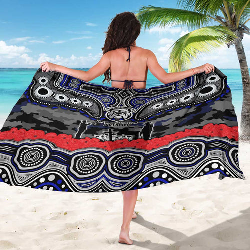 ANZAC Day Canterbury Bankstown Bulldogs Sarong Military Memorial Aboriginal Indigenous Art