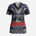 ANZAC Day Canterbury Bankstown Bulldogs Scrub Top Military Memorial Aboriginal Indigenous Art