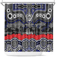 ANZAC Day Canterbury Bankstown Bulldogs Shower Curtain Military Memorial Aboriginal Indigenous Art
