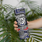 ANZAC Day Canterbury Bankstown Bulldogs Skinny Tumbler Military Memorial Aboriginal Indigenous Art