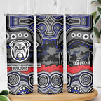 ANZAC Day Canterbury Bankstown Bulldogs Skinny Tumbler Military Memorial Aboriginal Indigenous Art