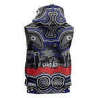 ANZAC Day Canterbury Bankstown Bulldogs Sleeveless Hoodie Military Memorial Aboriginal Indigenous Art