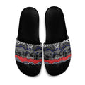 ANZAC Day Canterbury Bankstown Bulldogs Slide Sandals Military Memorial Aboriginal Indigenous Art