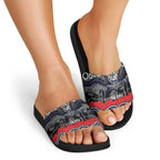 ANZAC Day Canterbury Bankstown Bulldogs Slide Sandals Military Memorial Aboriginal Indigenous Art