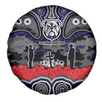 ANZAC Day Canterbury Bankstown Bulldogs Spare Tire Cover Military Memorial Aboriginal Indigenous Art