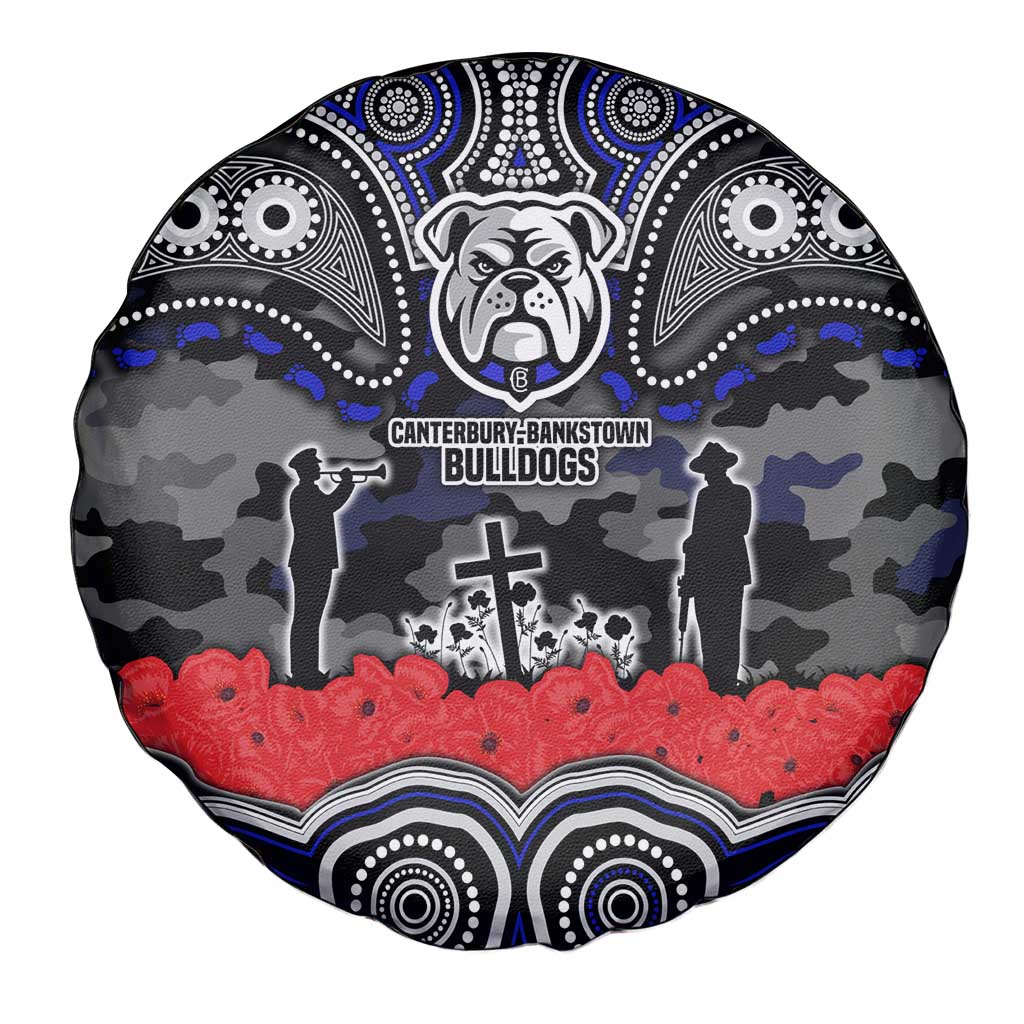 ANZAC Day Canterbury Bankstown Bulldogs Spare Tire Cover Military Memorial Aboriginal Indigenous Art
