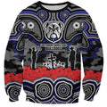 ANZAC Day Canterbury Bankstown Bulldogs Sweatshirt Military Memorial Aboriginal Indigenous Art