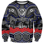 ANZAC Day Canterbury Bankstown Bulldogs Sweatshirt Military Memorial Aboriginal Indigenous Art
