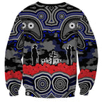 ANZAC Day Canterbury Bankstown Bulldogs Sweatshirt Military Memorial Aboriginal Indigenous Art