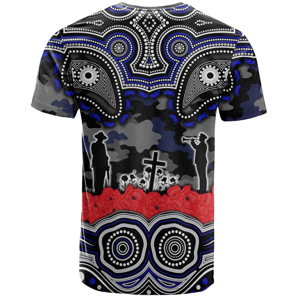 ANZAC Day Canterbury Bankstown Bulldogs T Shirt Military Memorial Aboriginal Indigenous Art