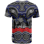 ANZAC Day Canterbury Bankstown Bulldogs T Shirt Military Memorial Aboriginal Indigenous Art