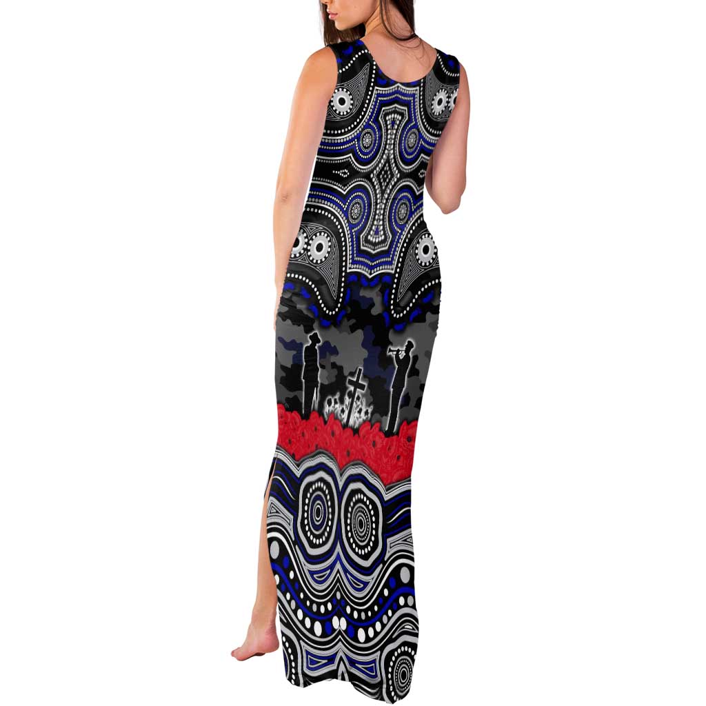 ANZAC Day Canterbury Bankstown Bulldogs Tank Maxi Dress Military Memorial Aboriginal Indigenous Art