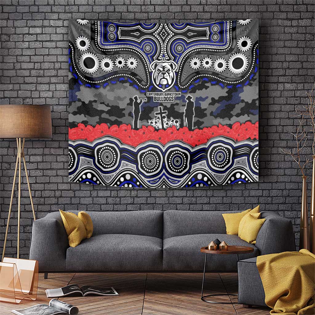 ANZAC Day Canterbury Bankstown Bulldogs Tapestry Military Memorial Aboriginal Indigenous Art
