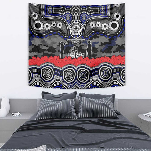 ANZAC Day Canterbury Bankstown Bulldogs Tapestry Military Memorial Aboriginal Indigenous Art