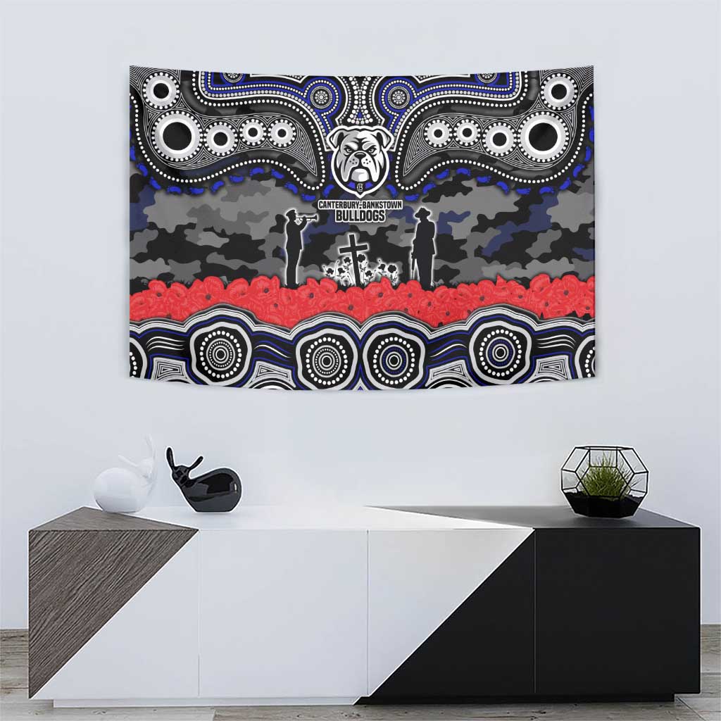 ANZAC Day Canterbury Bankstown Bulldogs Tapestry Military Memorial Aboriginal Indigenous Art